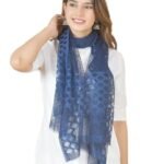 Net Self Design Women Dupatta, Lightweight Net Fabric, Ethnic Indian Style