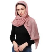 Women's UV Protection Premium Light Weight Wrinkle Ironless Crinkle Cotton Hemp Summer Scarf Stoles Shawl head scarves for girls