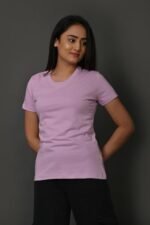 Cotton Solid Round Neck T Shirt - Image 3