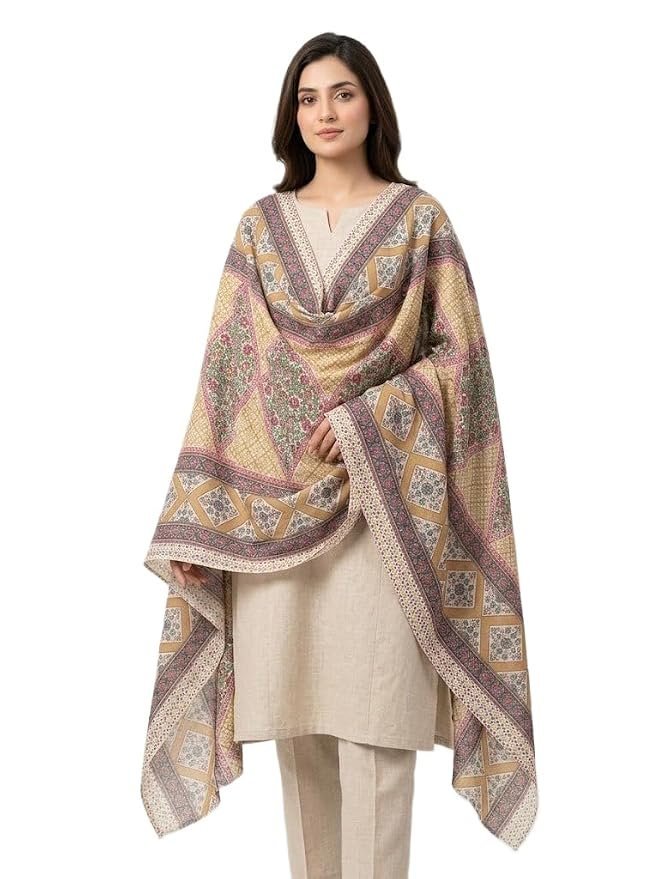 61OtDi973HL._SY879_.jpg Printed Poly Cotton Dupatta 2.25 Meter Soft Fabric - Image 1