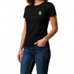 Women's Premium Cotton Blend Solid Crew Neck Half Sleeve T-Shirt