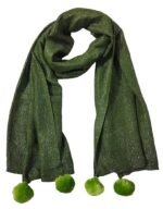 Women And Girls Fancy Rayon Zari Puff Scarves, Scarf, Stoles