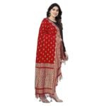 StyleScope Women's Rasal Net Dupatta With Gold Zari Work - Image 2